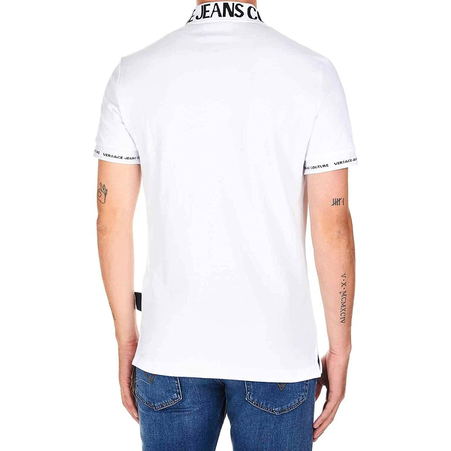 Versace Autumn Winter 19 Polo T-Shirt - White - B3Gub72136571003 3