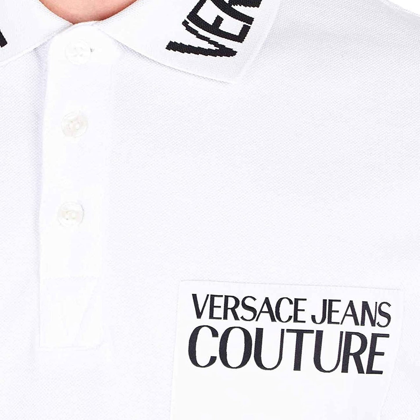 Versace Autumn Winter 19 Polo T-Shirt - White - B3Gub72136571003 3