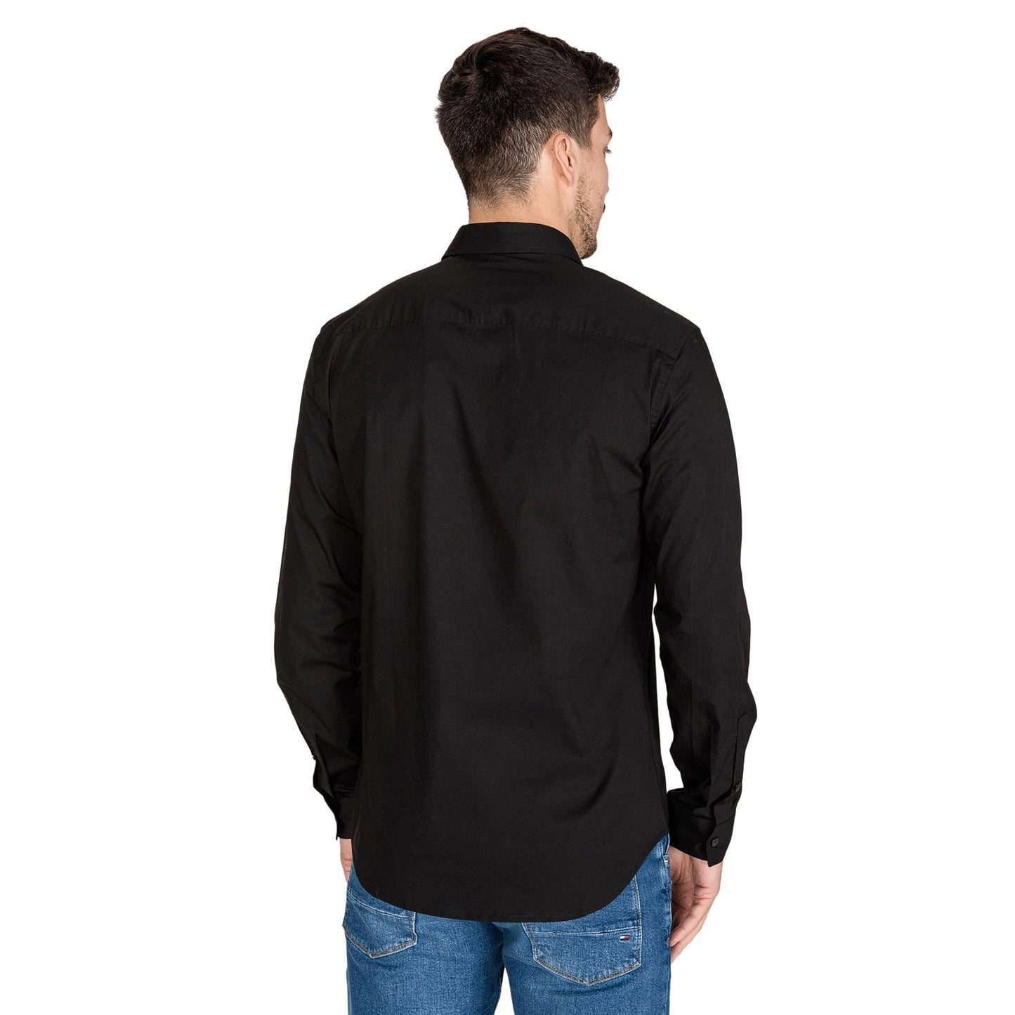 Versace Glossy Logo Shirt - Black - B1Gub6S030205899 899
