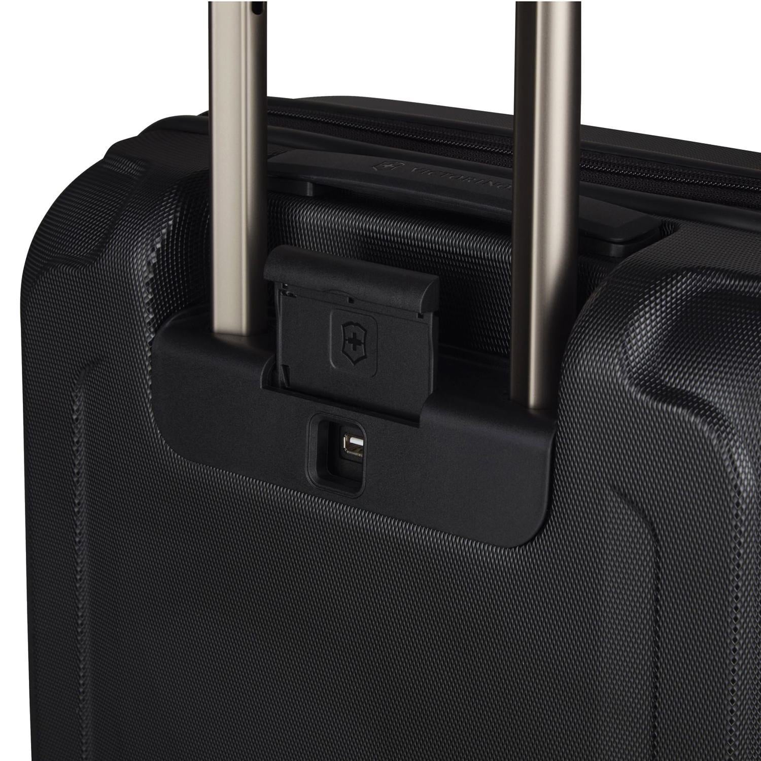 Victorinox Werks Traveler 6.0  Global Hardside Carry-On Trolley Bag - Black - 609968 - Jashanmal Home